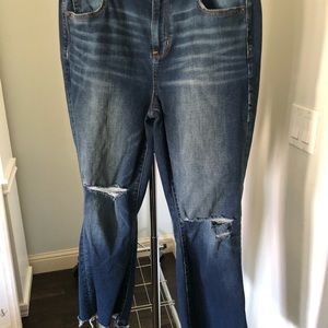 American Eagle Outfitters cropped flare jeans